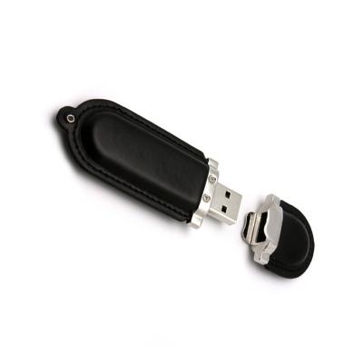 China Emboss Logo Leather USB Flash Disk, 4GB 8GB USB 2.0 Leather USB Flash Driver for sale