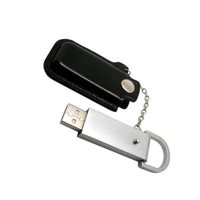 China Hot selling Leather USB Flash Disk, Promotional Gifts USB 2.0 Leather USB Flash Drive for sale