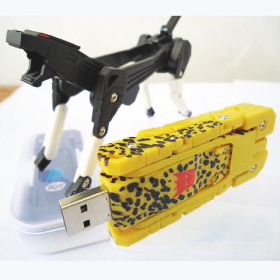 China 8GB Transformer USB Flash Drives, Robot Dog USB Memory Logo Print for sale