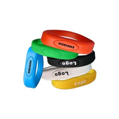 China 4GB Colorful Wristband USB Flash Drive, Silicone Wristband USB Flash Memory Stick for sale