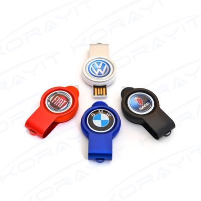 China Epoxy Logo Swivel Plastic USB Flash Drive, 8GB Shinning Light New Design USB Flash Memory for sale