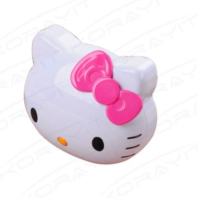 China Lovely Cat Three Battery Plastic Portable Power Bank 7800mAh, External Battery Pack Gifts for sale