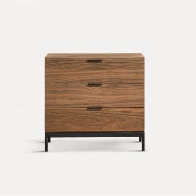 China Modern Bedroom 3 (Height) Drawer Chest Adjustable Wood Customer Design With Metal Frame for sale