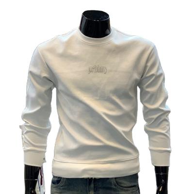 China Anti-Shrink New hoodie men's long sleeve T-shirt loose with casual round neck jumper men's fleece for sale