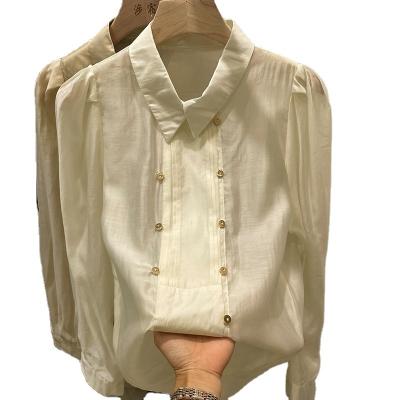 China Anti-pilling New spring and summer chiffon coat manufacturers direct source women's blouses for sale