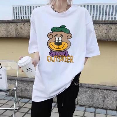 China Anti-wrinkle 2022 summer Korean women's short sleeve T-shirt loose women's short sleeve top foreign trade tail goods wholesale for sale