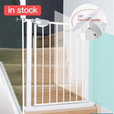 China DRAWER Baby Stair Gate Easy Install Metal Baby Safety Gate Wall Protector for sale