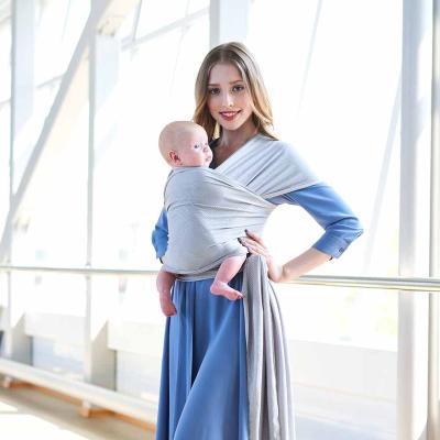 China Carying Infant Baby Carrier Cotton Sling Wrap Safe Organic Cotton Ergonomic Sling Carrier for Infants for sale