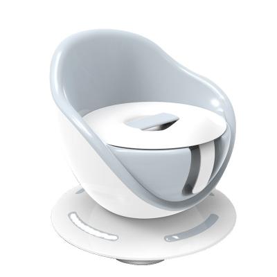 China Potty Traning New Design Baby Potty Training Toilet for Kids with Plunge Basin and Non-Bottom Slip in Gold and Silver Egg Shape for sale