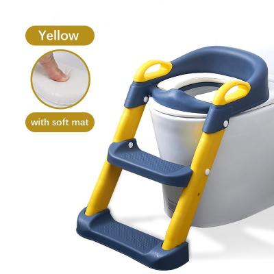 China Folding Toilet Baby Toilet Seat Potty Training Ladder Toilet Chair with Stairs for sale