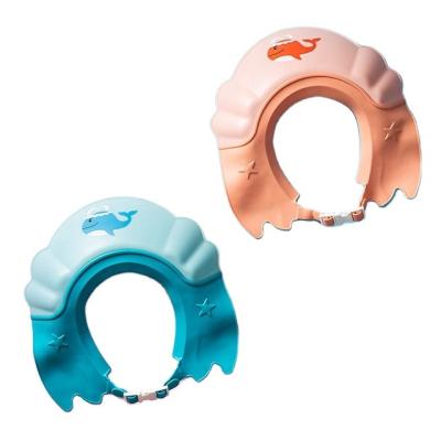 China SANITARY Adjustable Soft Baby Bathing Shampoo Shower Protective Cap for sale