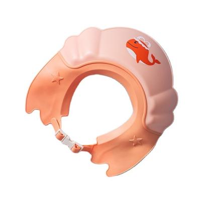 China Hearing Protection Safe Kids SANITARY Baby Shield Bath Shampoo Cap Bargain Price Adjustable Soft Baby Shower Hat for sale