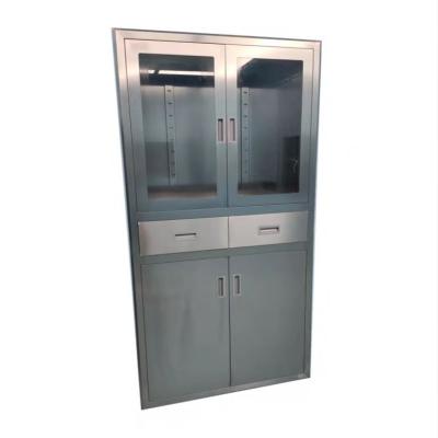 China Hotels Stainless Steel Anesthesia Cabinet For Lab Hospitals Embedded Medicine Cabinet for sale