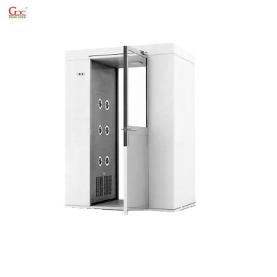 China New 2021 Hotels Stainless Steel Cleanroom Air Shower Nozzles High Quality Customizable Corner Automatic Air Shower for sale