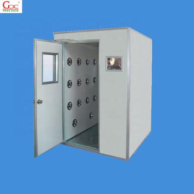 China Hotels Automatic Mechanical Locking Air Shower For Clean Room for sale