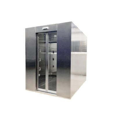 China 100 Lab/Lab Clean Room Cheaper Price Stainless Steel Dust Protected Air Showers With Automatic Air Shower Door for sale