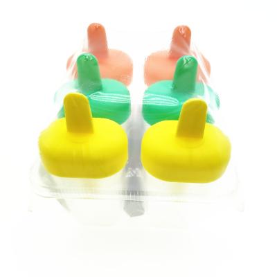 China Vendor Summer Cute Viable Op Kitchen DIY SET 6 Juice Tray Popsicle Ice Cream Chocolate Mold Ice Cream Maker Cube Tools Food Grade for sale