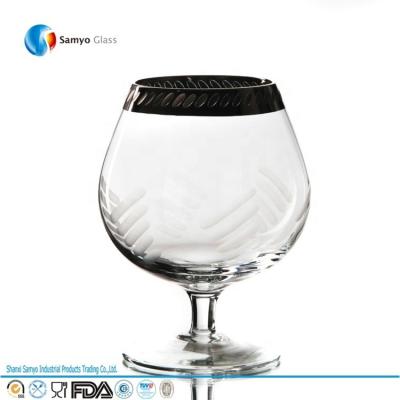 China Samyo Glassware Manufacturer Lead Free Brandy Glasses Crystal Wine Glass Brandy Glass Custom Mug for sale