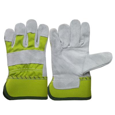 China Rig High Quality Cow Leather Rigger Gloves Safety Working Hand Protection Gloves for Kids and Ladies Small Size for sale