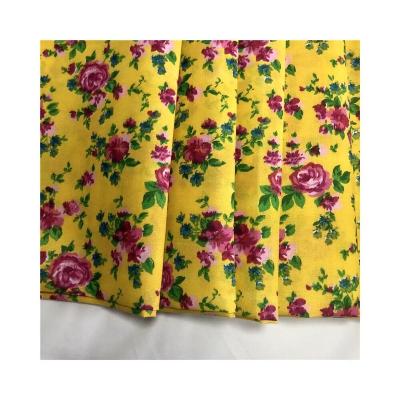 China 100% waterproof polyester brushed flower design dye printing fabric from changxing factory for bedsheet fabric for sale