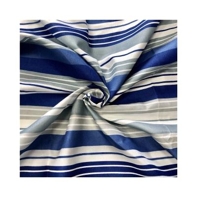 China China Wholesale 75gsm Blue Stripe Waterproof Dye Printed Fabric For Kids Bed Sheet for sale