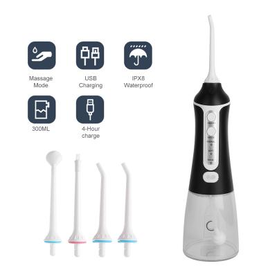 China Customized Outdoor Waterproof Dental Gum Care IPX7 Water Flosser Rechargeable Oral Irrigator For Teeth Cleaning for sale