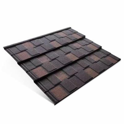 China Building Construction Equipment Construction Materials Roofing Sheet Stone Metal Roof Tile House Interlocking Coated Roofing Tile for sale