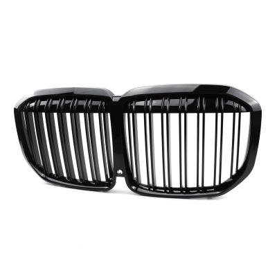 China ABS G07 Glossy Black Two Line Car Front Grille Car Front Bumper For BMW X7 for sale