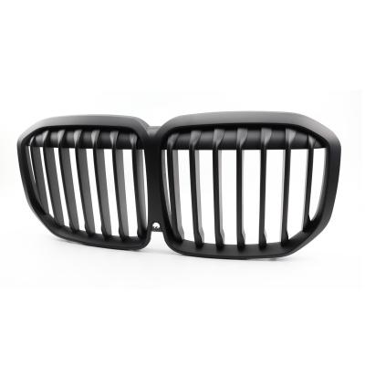 China ABS Matte Black G07 Simple Line Car Front Grille Car Front Bumper ABS For BMW X7 for sale