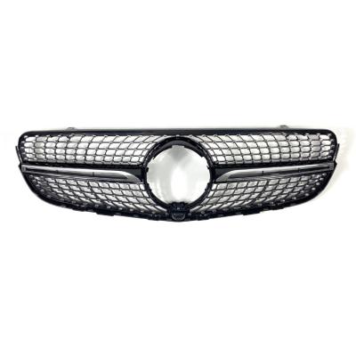 China Luxury Diamond Style Made In China Diamond Black Custom Car Front Grill For Mercedes Benz X253 2016 for sale