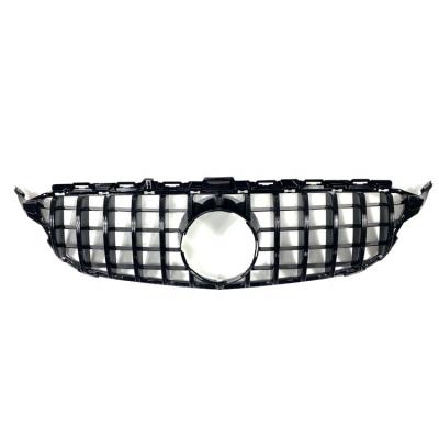 China Custom Mesh Grille For Mercedes Benz Front Grille Black GTR Style Car Grille W205 GT Class for sale