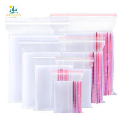 China Factory Supply Aseptic HDPE Food Transparent Moisture Proof Ziplock Biscuit Bags Heat Seal Bag Seal for sale