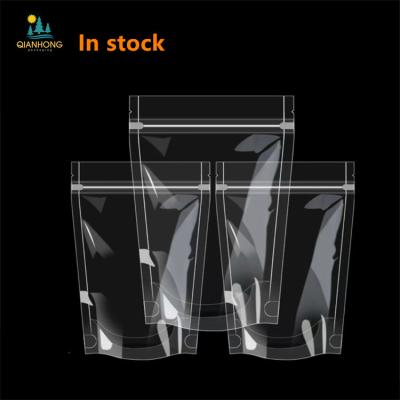 China Recyclable Custom Biodegradable Packaging Peanuts Stand Up Pouch Frosted Clear Plastic Bags With Zip Lock for sale