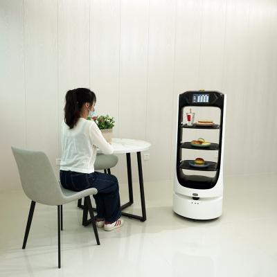 China restaurant & Hotel Provides Western Chinese Automatic Robot Navigation Delivery Food Dessert Food Efficient Work Automatic Filling Intelligent Robot for sale