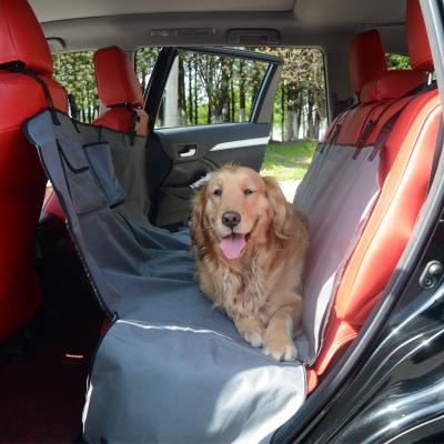 China Waterproof Durable Dog Travel Pet Seat Cover Viable Back Protector 600d OXFORD Seat Cover For Car for sale