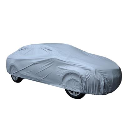 China Waterproof ; All Weather Foldable UV-Protection Car Covers With Cotton Zipper Sun UV Rain Protection For Automobiles Indoor Outdoor for sale