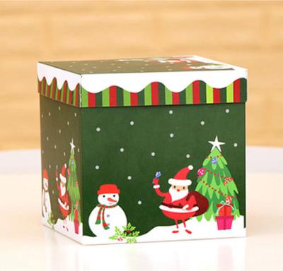 China Recyclable Christmas Gift Paper Boxes, Facade Shopping Malls, Window Disposal Supplies for sale