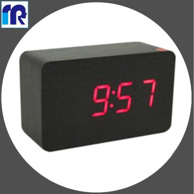 China Antique Style Digital Alarm / Intelligent Digital Pendulum LED Digital WOODEN ALARM CLOCKS for sale