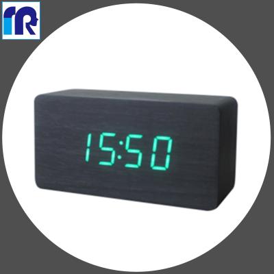 China Antique Style Digital Alarm / Intelligent Digital Pendulum LED Digital WOODEN ALARM CLOCKS for sale