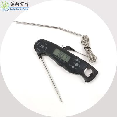 China Foldable Cooking Thermometers Digital Kitchen Thermometer 304 Stainless Steel Plastic And LCD Display for sale