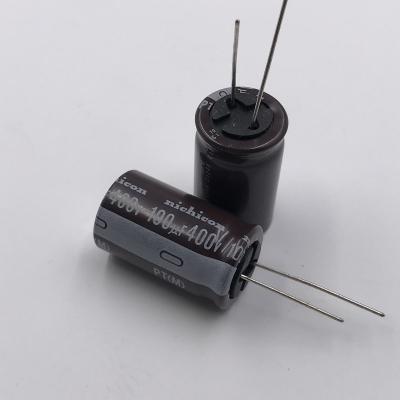 China Aluminum Electrolytic Capacitors 400V 100UF 18X30 Pint Size Voltage NICHICON RoHS Through Hole for sale