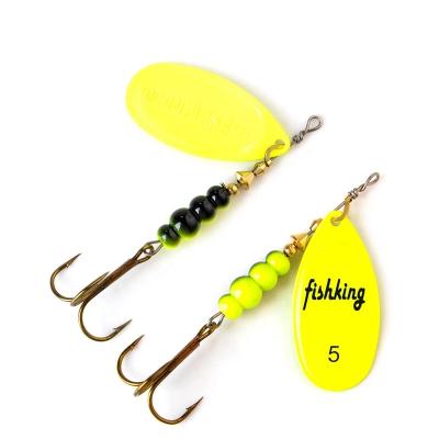 China Newest Model 3.9g 4.6g 7.4g 10.8g 15g Spoons Pike Metal With Treble Hooks Bass Bait Fishing Lure Artificial for sale