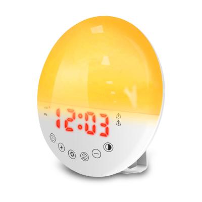 China 2021 Radio For Sale Color FM Radio Clock USB Alarm Clock Charging Baseus Dual Alarm Clock for sale