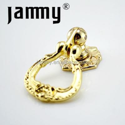 China Wholesale Fashion Gold Ring Pull Handle, Cabinet Ring Drop Handles Cabinet Knobs for sale