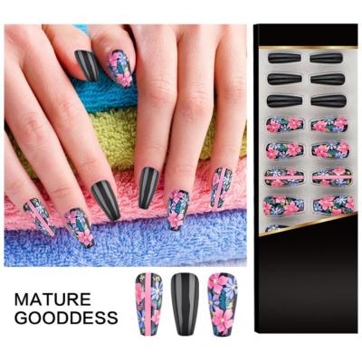 China Easy apply. 2021 New Arrival Popular Rhinestone Designs Press On Nail With Bulk Price And Empty Boxes Of Nails for sale