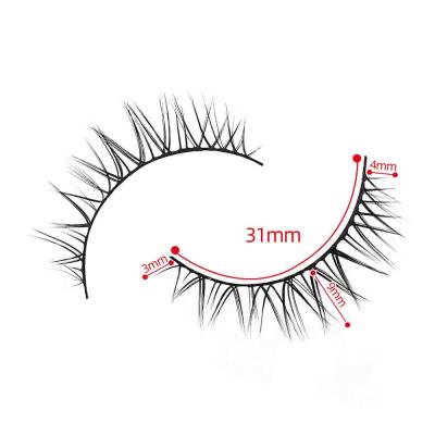 China Full Strip Full Volume Chemical Fiber Lashes Natural Vendor Eyelashes Lashes 3d Eyelashes Private Label With Free Design for sale