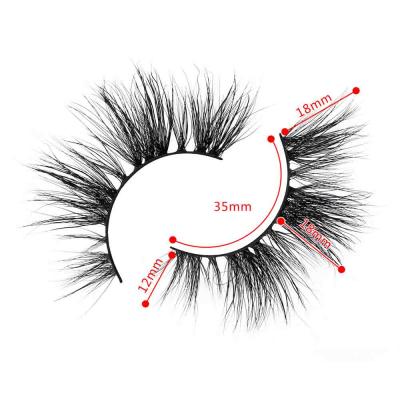 China Custom Strip Mink Eyelash Lashes Fluffy 3d 20mm Mink Eyelashes from Mink Eyelashes Extensions Vendor Full Volume for sale