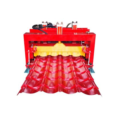 中国 Metal Roofing Glazed Tile Forming Machine Corrugated 3500 kg Hydraulic Mold Cutting 販売のため