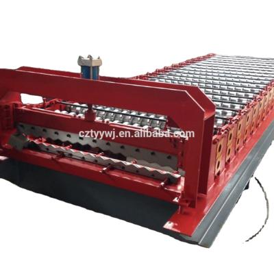 China Low investment high profit business corrugated metal roofing sheet making roll forming machine for sale