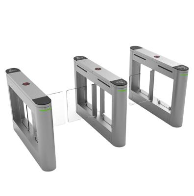 China 304 Stainless Steel CE Approval Entry Turnstile Gate Swing Barrier Gate Pedestrian Fast Speed ​​Access Control System for sale